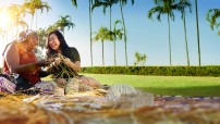 Basket weaving in Darwin