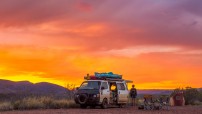 Backpacker Van Sunset in the NT