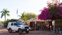 4WD in front of Daly Waters pub