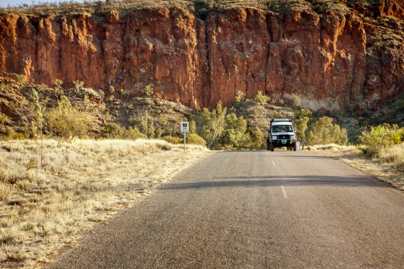 Driving through the West MacDonnell Ranges