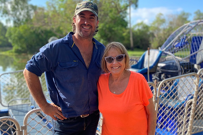 Studio 10's Denise Drysdale with Matt Wright