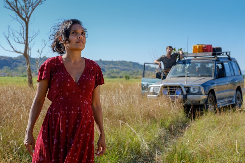 Lady standing in the top end bush