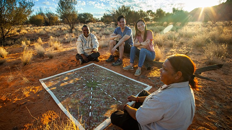 Painting in the outback