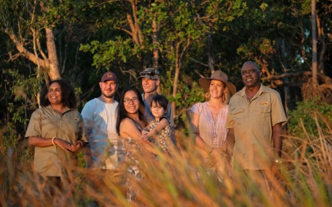 Group of people watching the sunset