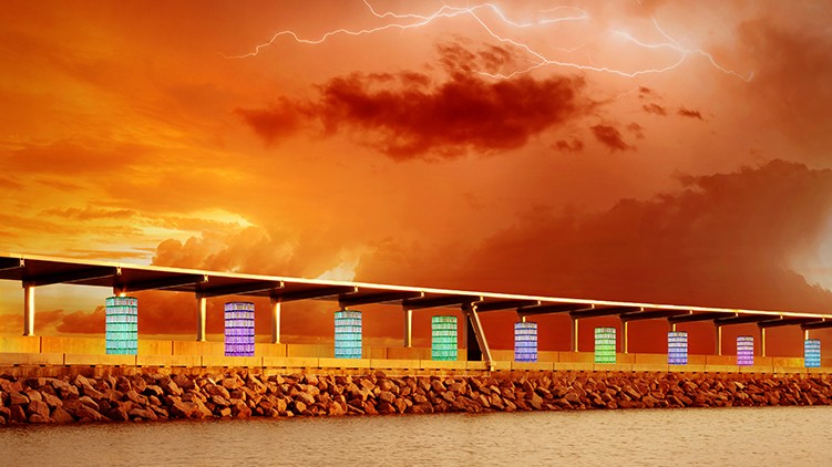 Tropical Lights Artworks at the Waterfront