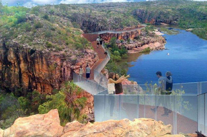 Skywalk Concept Mockups at Nitmiluk National Park