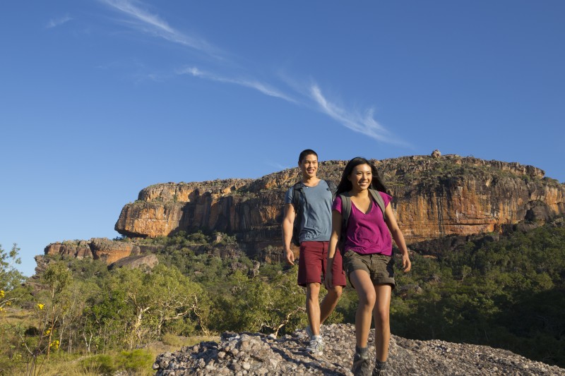 Couple on a hike