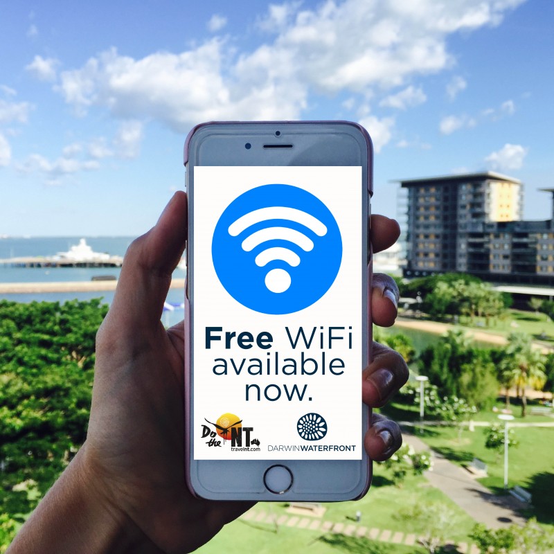Free Wifi at Darwin Waterfront Banner