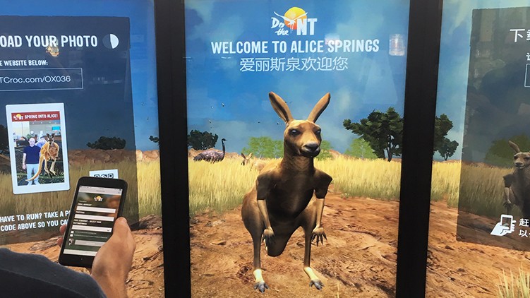 Jumping Roo welcomes visitors in Alice Springs