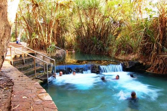 People in Katherine Hot Springs