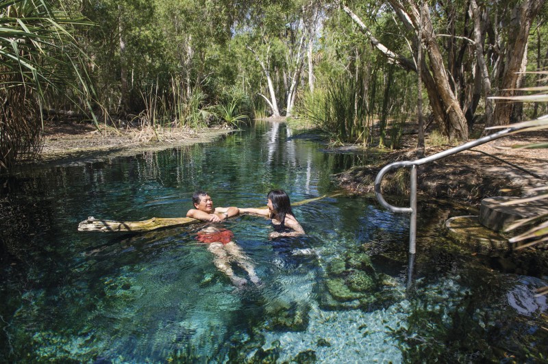 Couple in a Waterhole in the NT