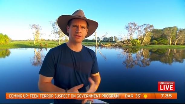 Sunrise Show at Yellow Water Billabong in Kakadu