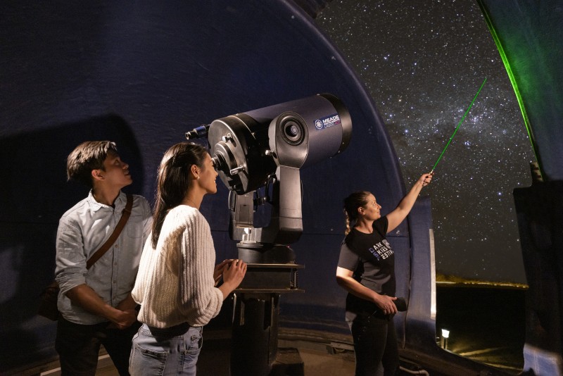 image of couple stargazing