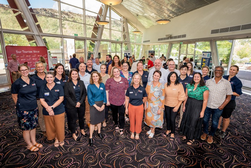 group image of Tourism NT team and stakeholders at Alice Springs Convention Centre